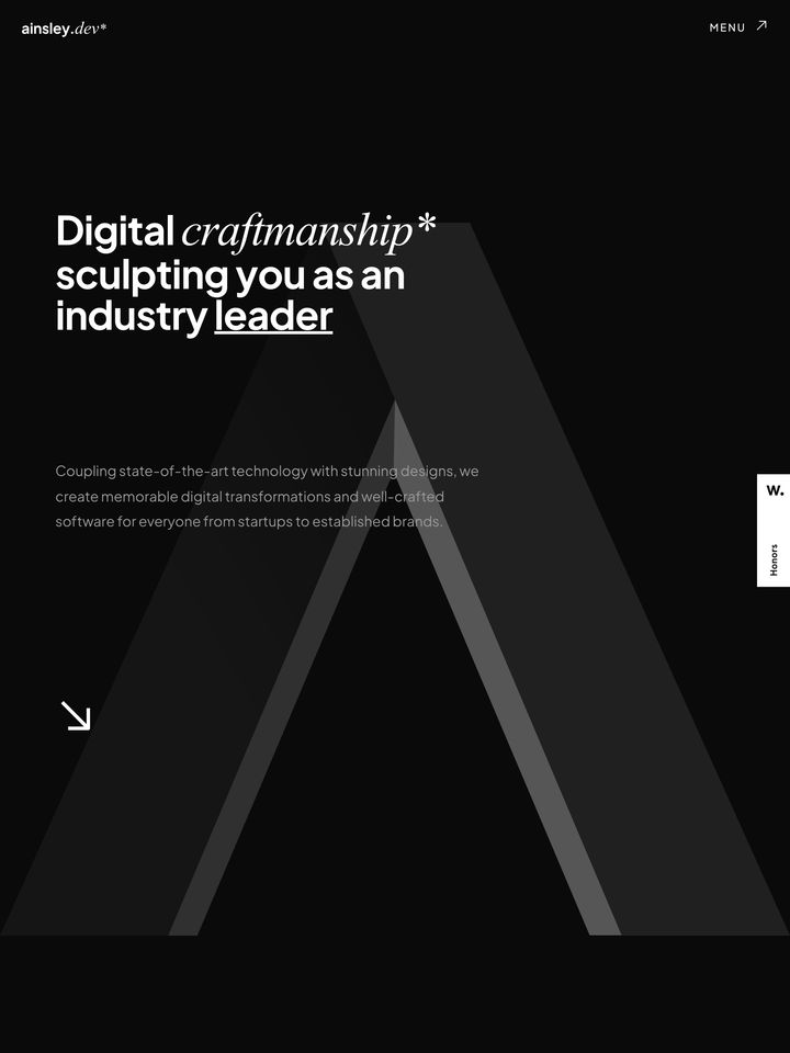 Ainsley homepage