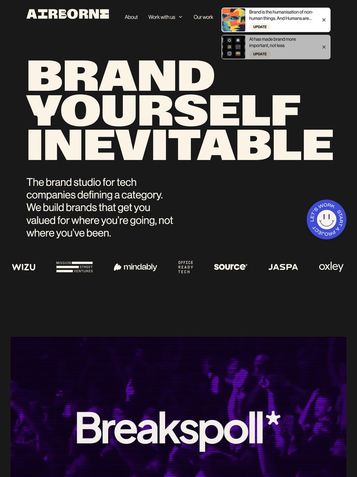 airborne-studio homepage