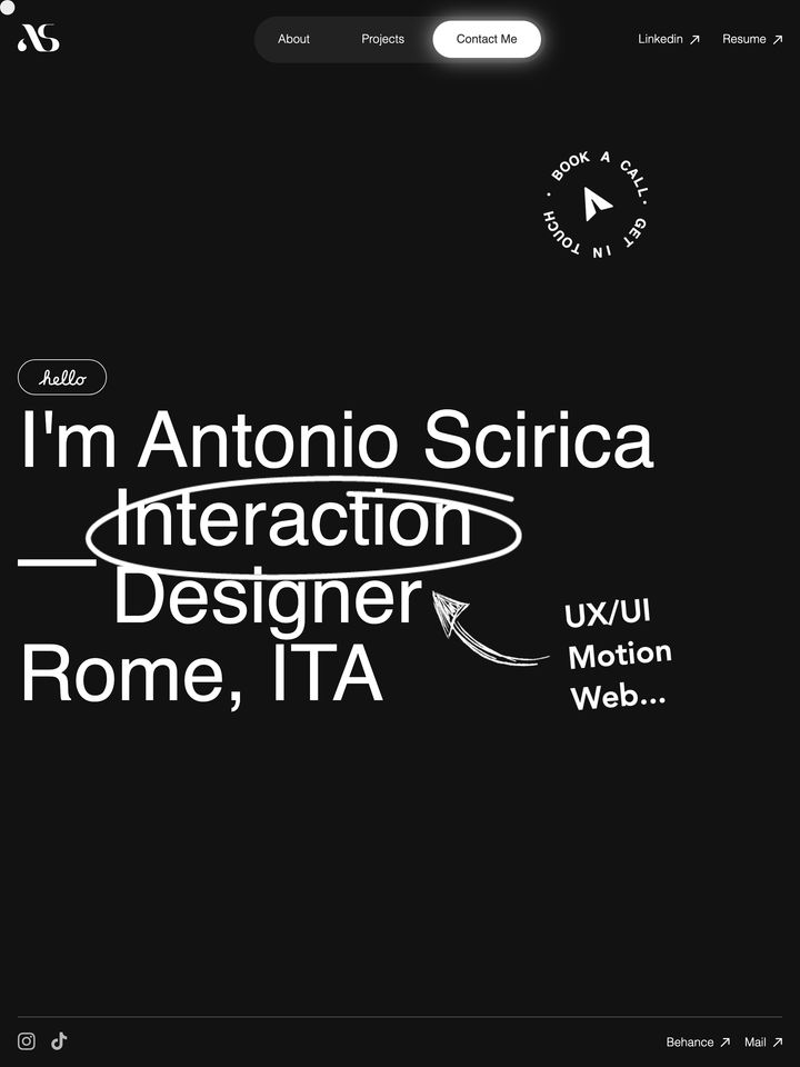 Antonio Scirica homepage
