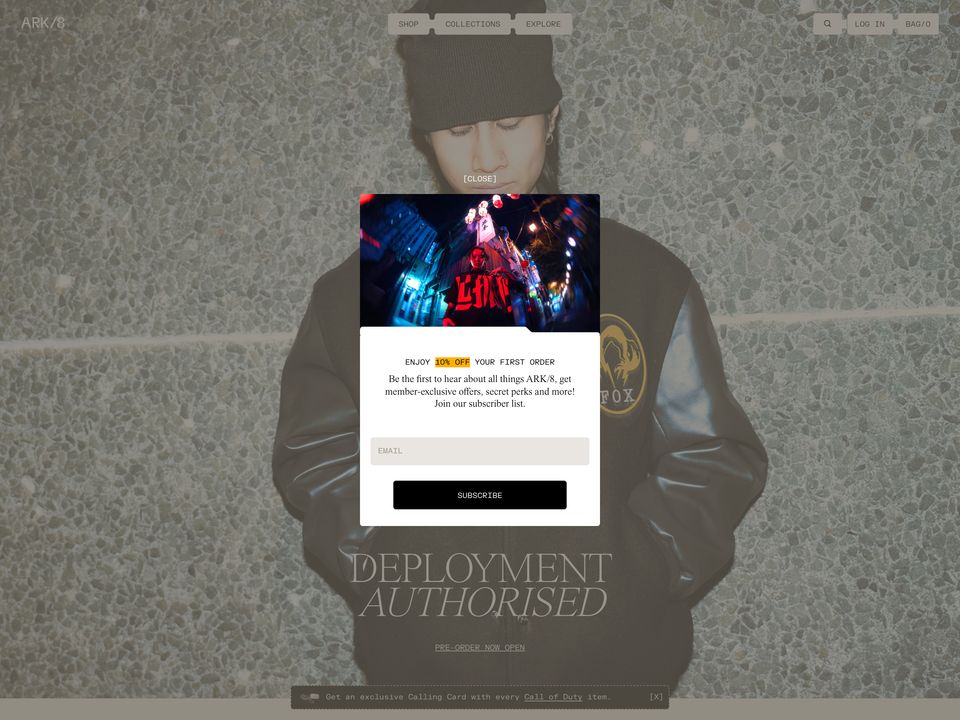 ARK/8 homepage