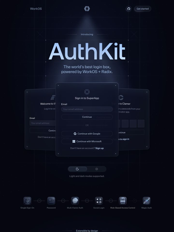 AuthKit homepage