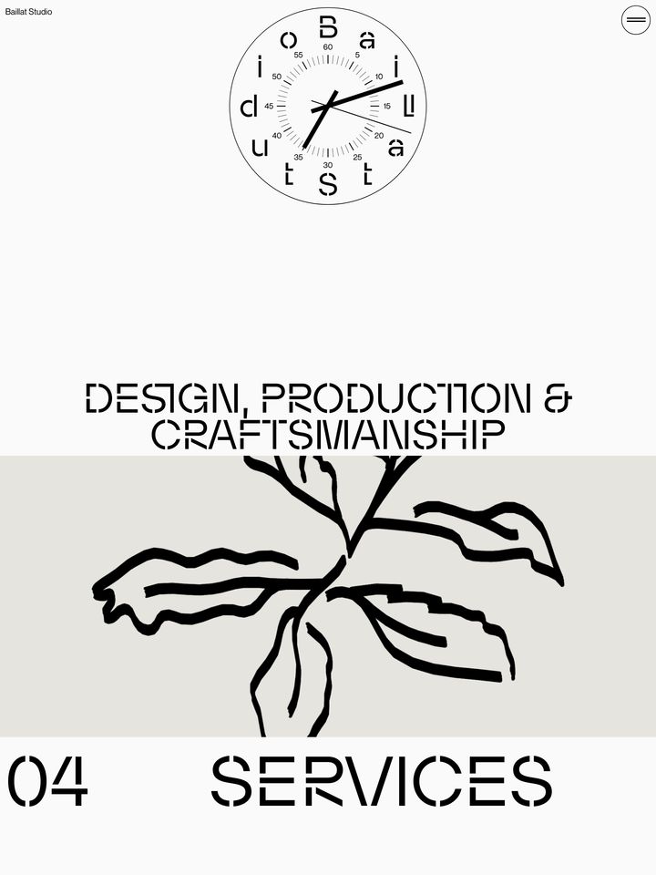 Baillat Studio homepage
