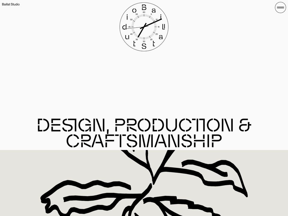 Baillat Studio homepage