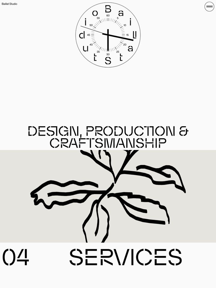 Baillat Studio homepage