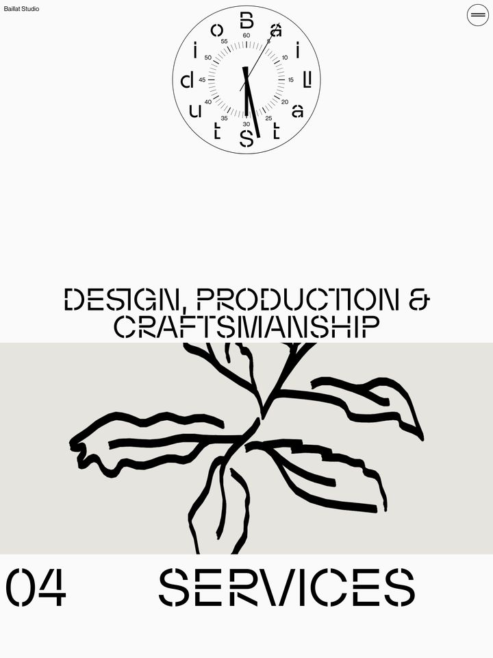 Baillat Studio homepage
