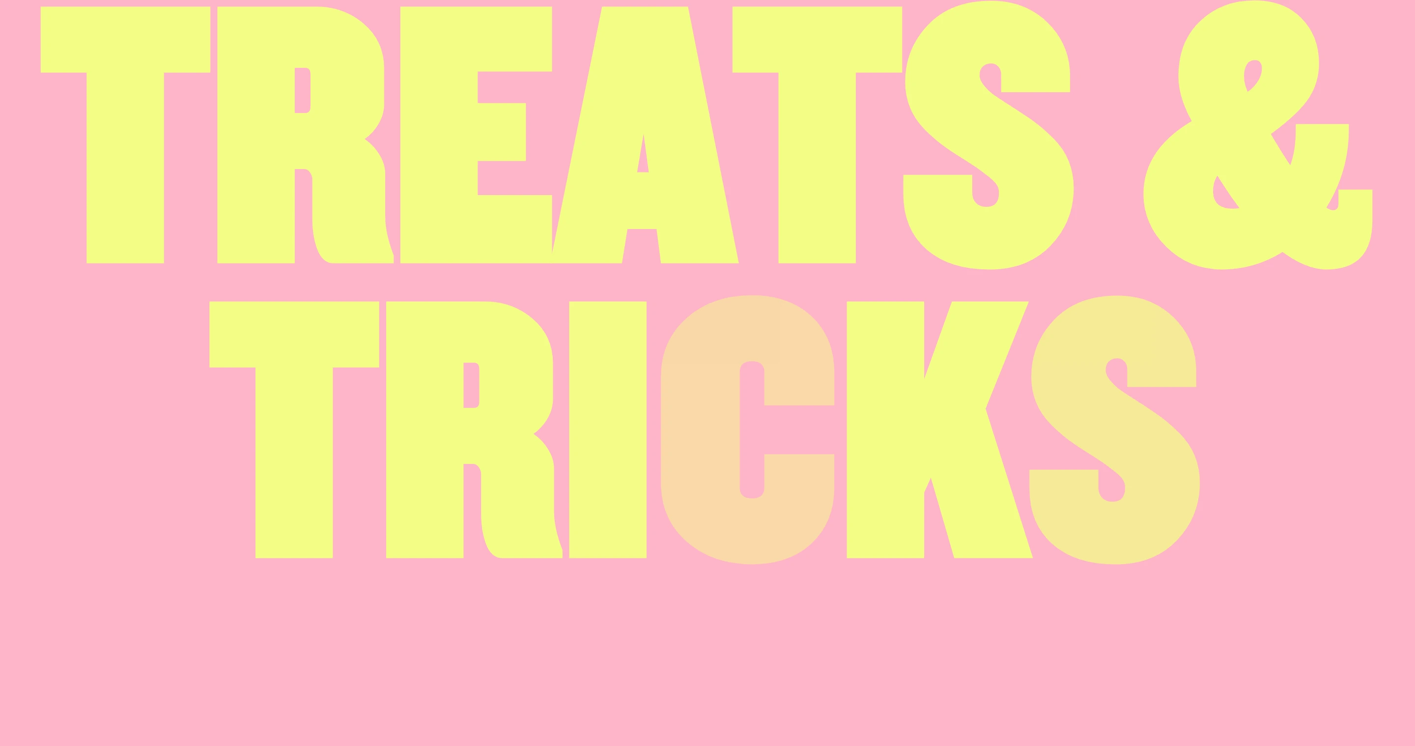 Massive pastel yellow typography fills a candy-pink canvas in a bold, playful typographic statement.