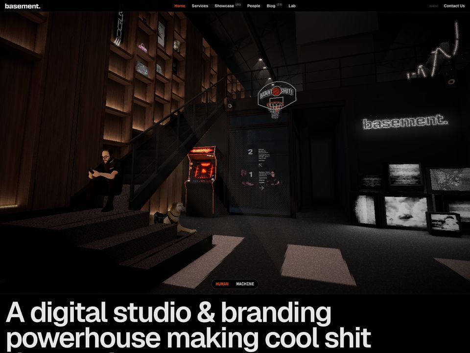 Basement Studio homepage