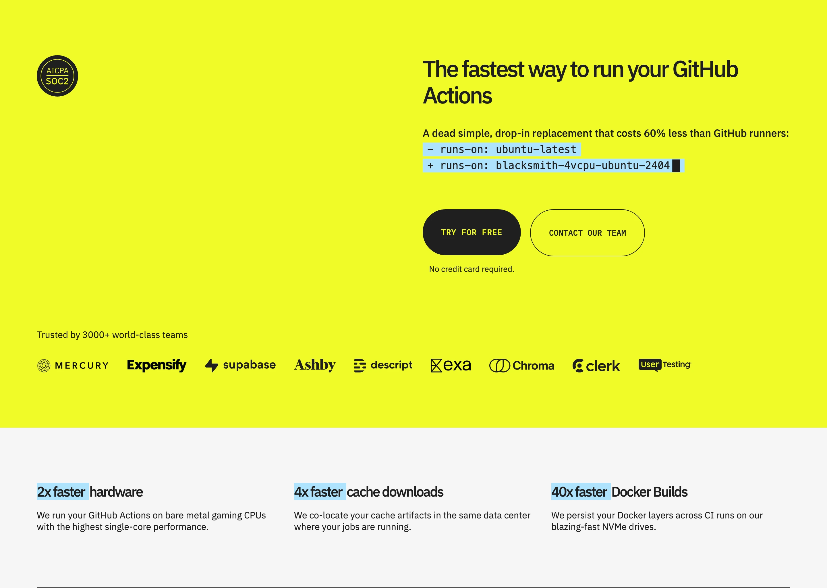 High-voltage acid yellow canvas with stark technical typography and terminal-style diff code creates an intense developer-focused statement.