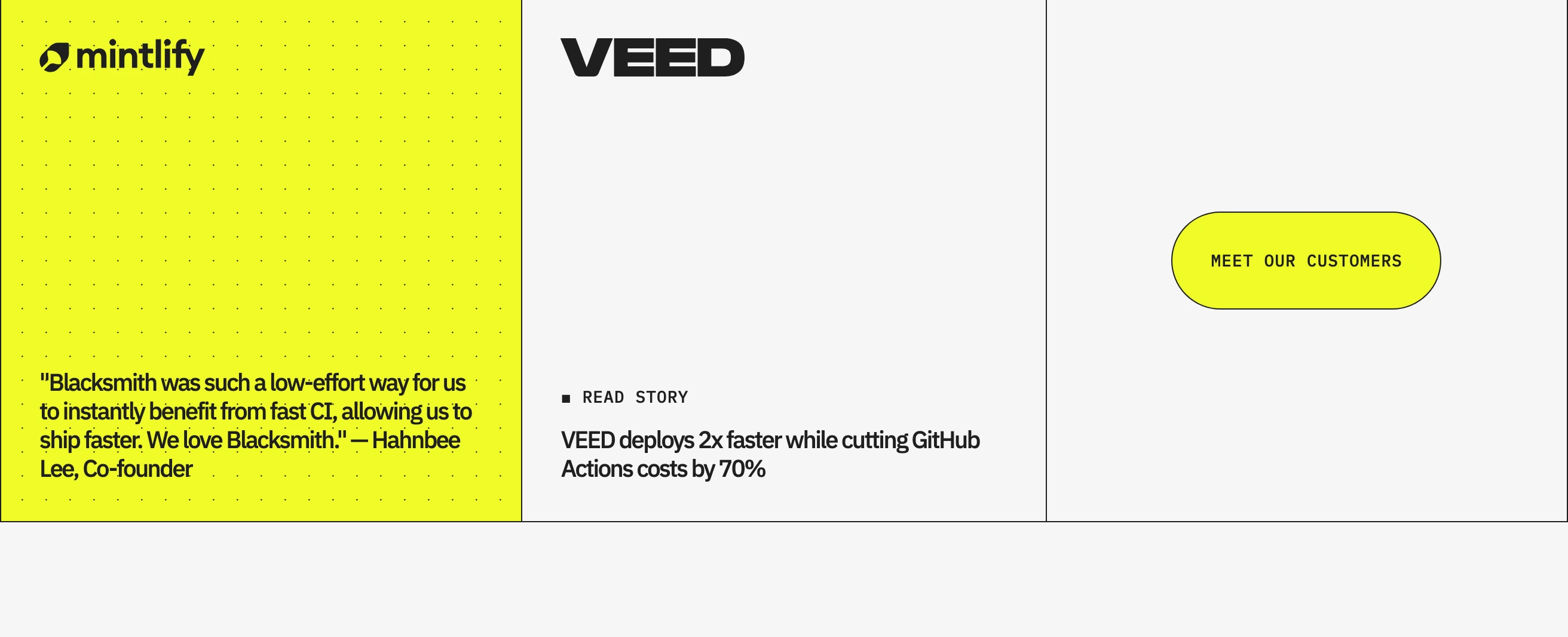 Electric yellow dot-matrix grid and raw modular cells create a high-contrast, technical developer-tool aesthetic.