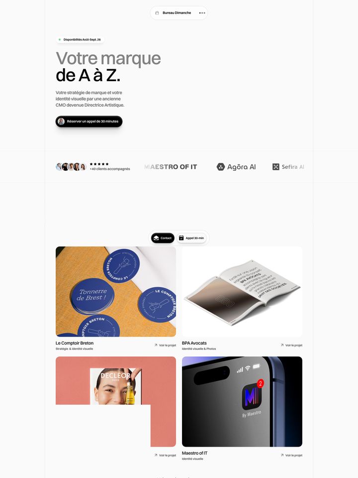 Bureau Dimanche homepage