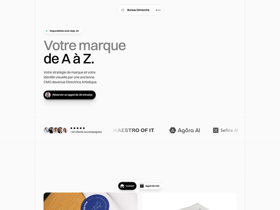 Bureau Dimanche homepage
