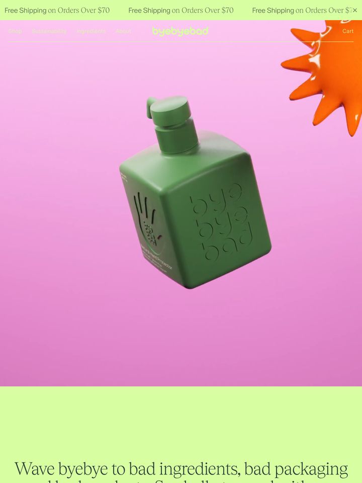 byebyebad-com homepage