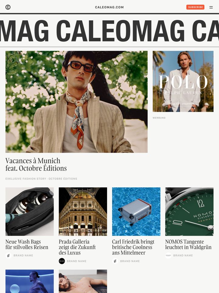 caleomag-com homepage