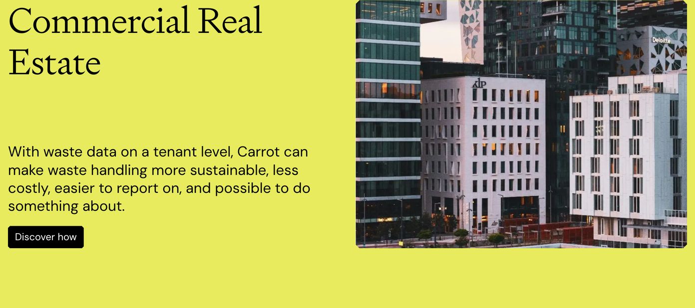 High-contrast acid yellow split section pairing elegant serif typography with architectural city photography.
