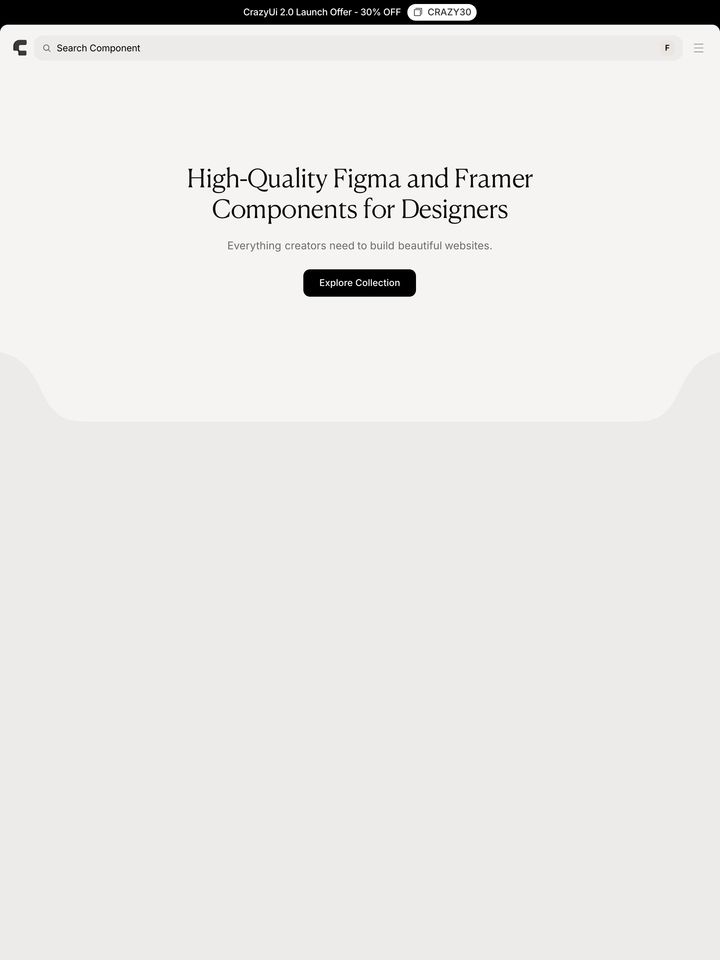 Crazyui homepage