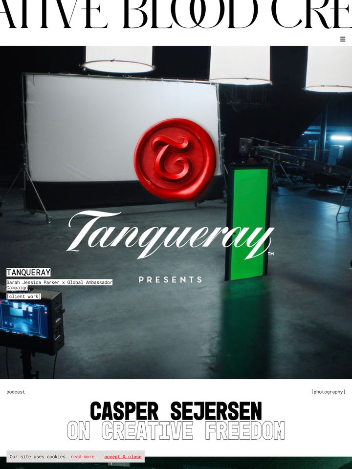 creativeblood-com homepage