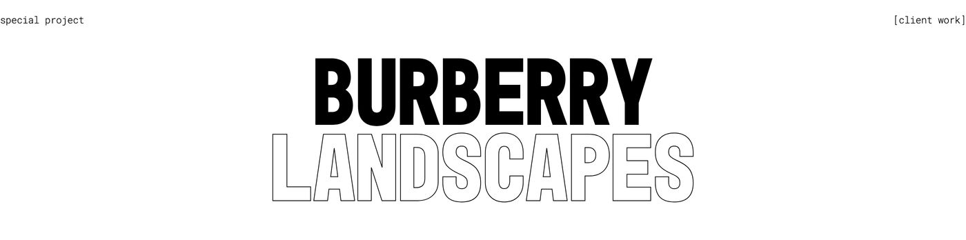 A stark, high-contrast typographic title pairing heavy filled and outlined letterforms flanked by technical monospace metadata.