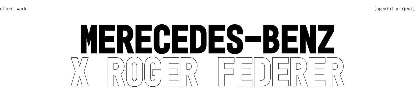 Stark and confident typography-driven project statement pairing solid and outlined heavyweight letterforms.