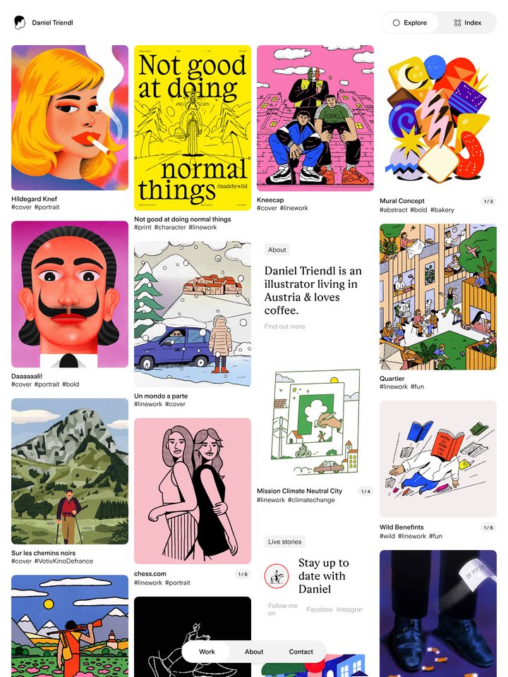 danieltriendl-com homepage