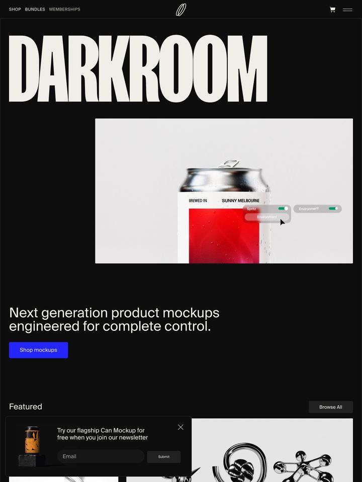 Darkroom homepage