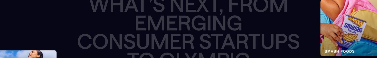Moody, high-impact agency showcase layering vibrant client media cards over massive, low-contrast background typography.