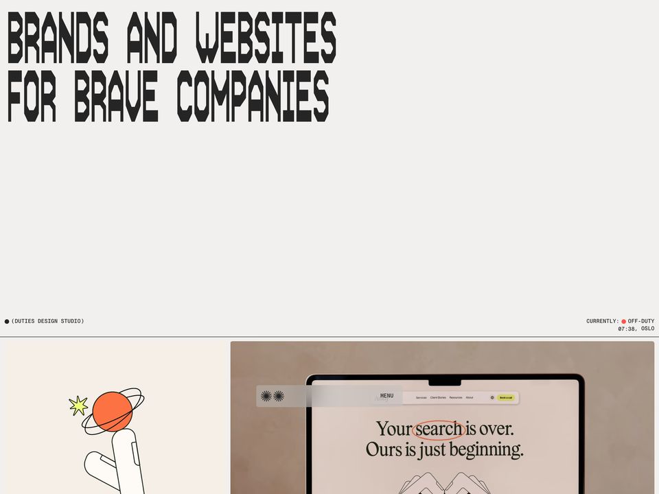 Duties homepage