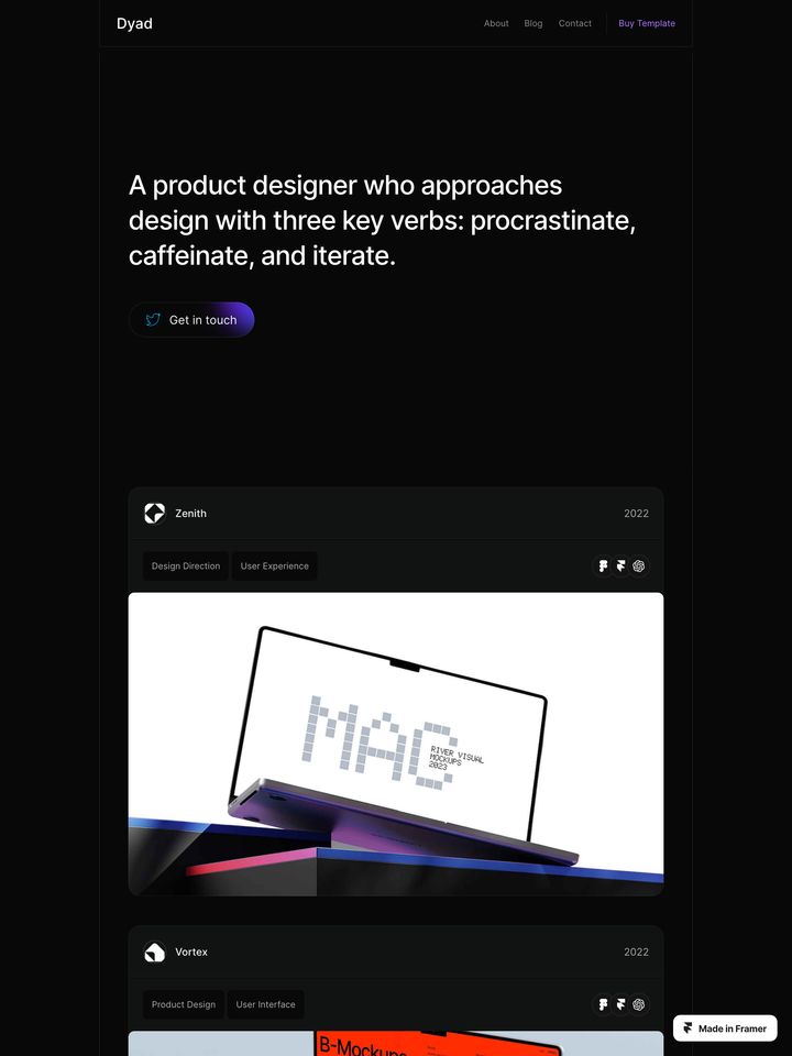 Dyad homepage