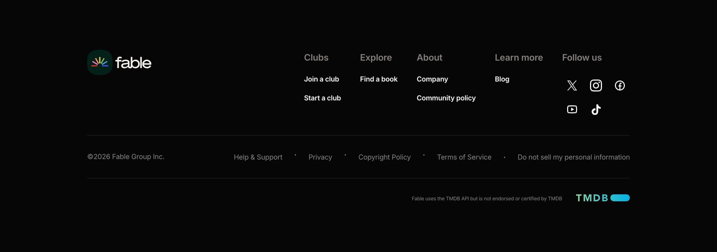 A clean, restrained dark footer with neatly structured link columns and subtle legal attribution.