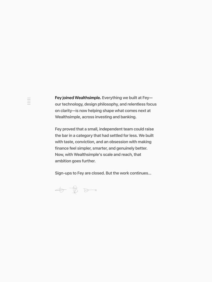 Fey homepage