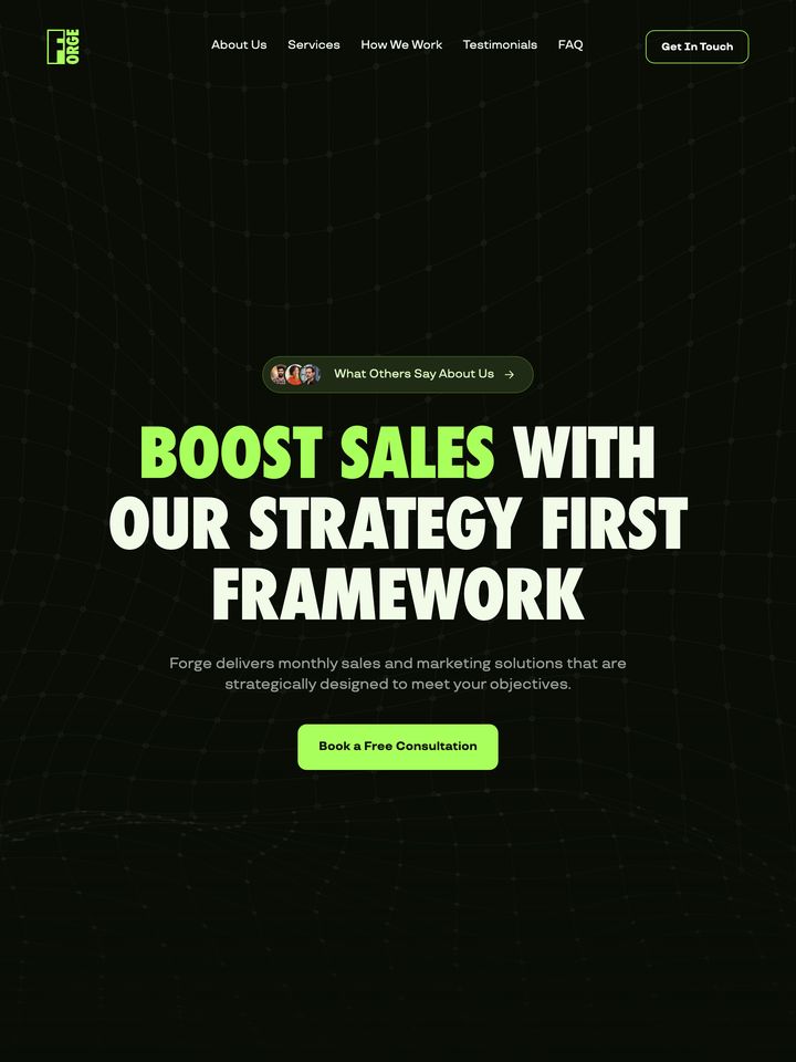 Forge homepage