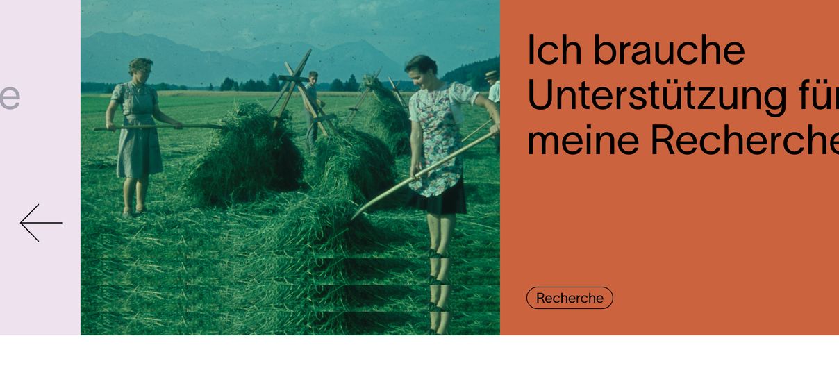 A dynamic editorial carousel blending vintage field photography with saturated color blocks and crisp Swiss typography.
