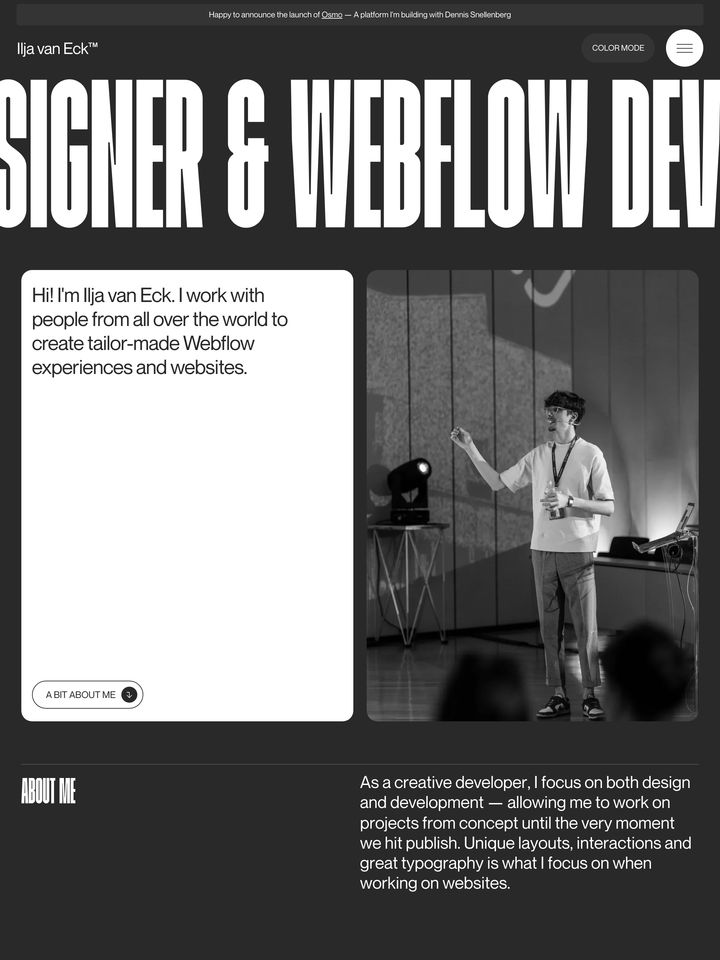 Ilja van Eck homepage