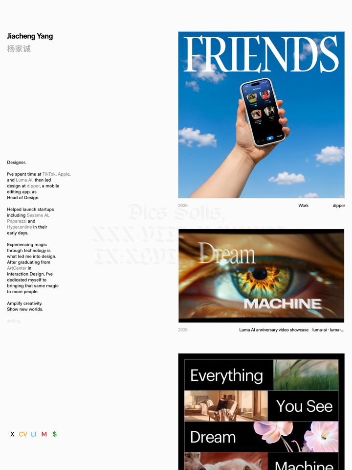 Jiacheng Yang homepage