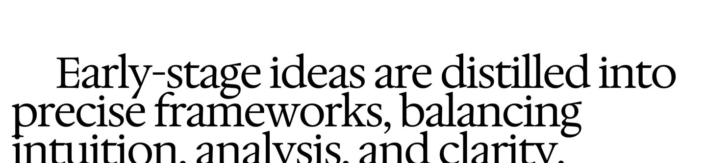Stark editorial statement featuring high-contrast serif typography set against expansive white space.