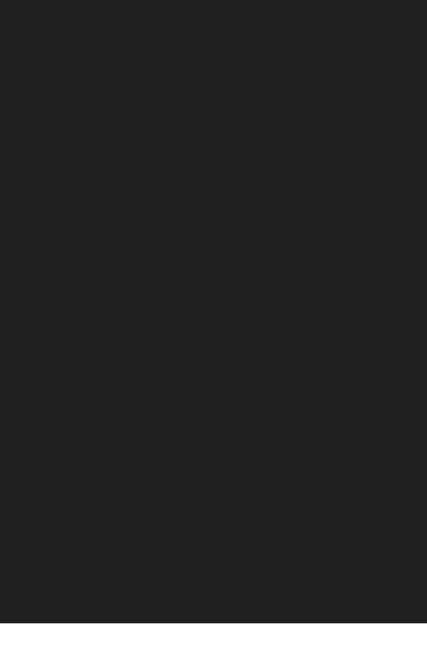 An empty, uniform dark grey canvas creating an austere visual breathing room within the page layout.
