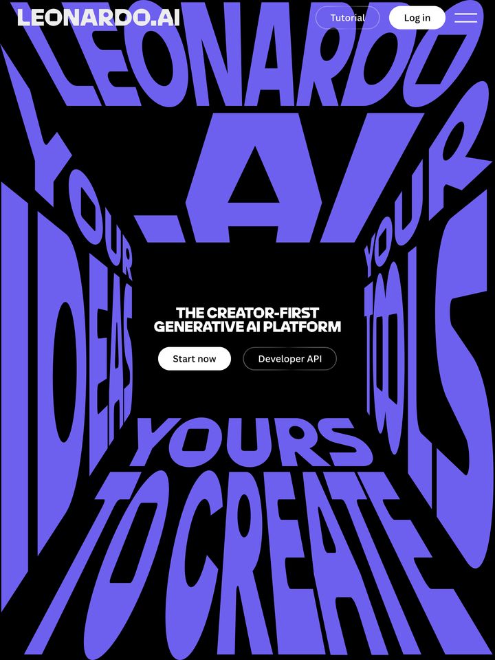 leonardo-ai homepage