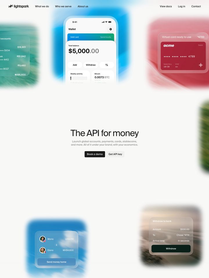 Lightspark homepage