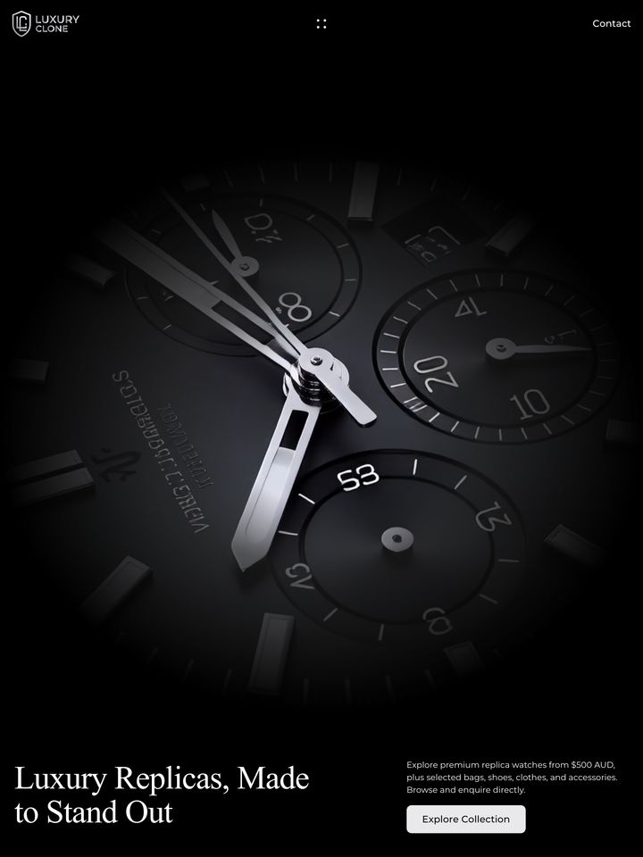 Luxury Clone homepage