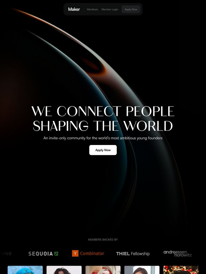Maker homepage