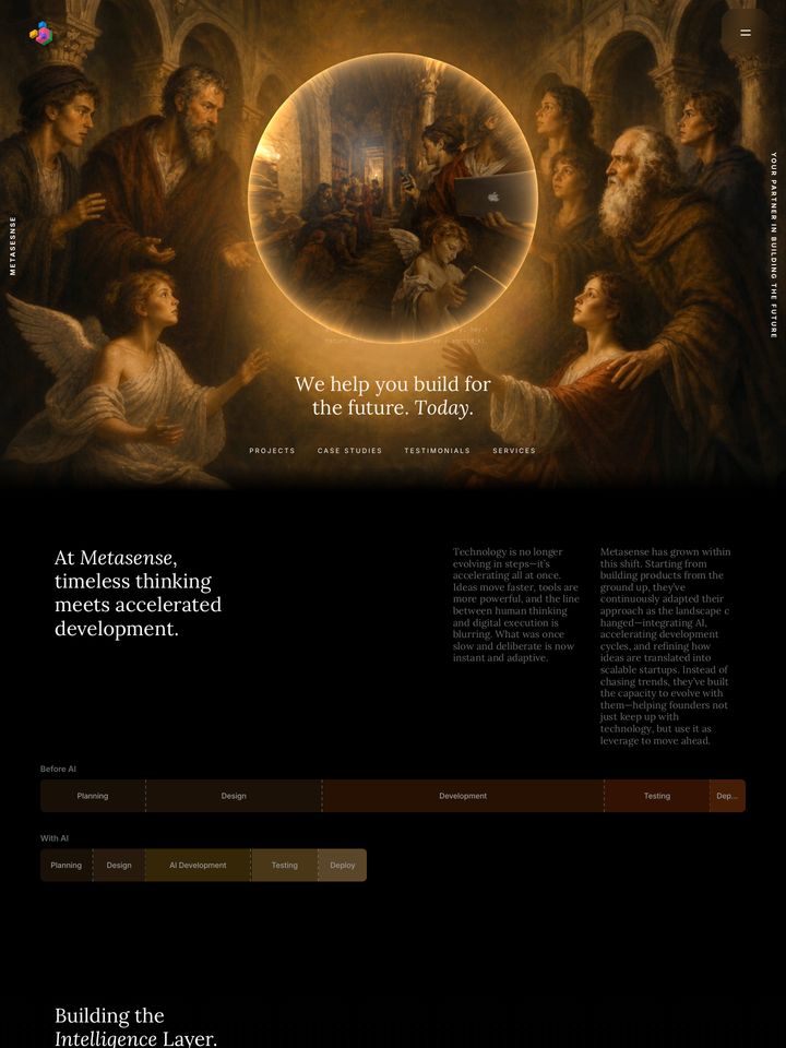 Metasense homepage