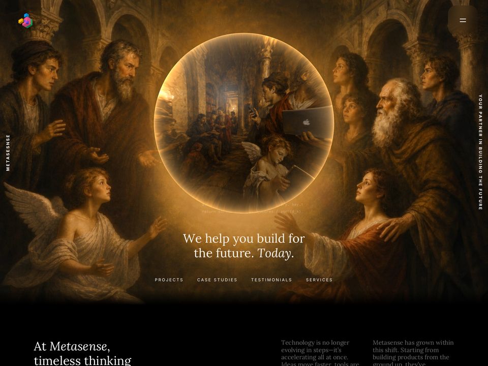 Metasense homepage
