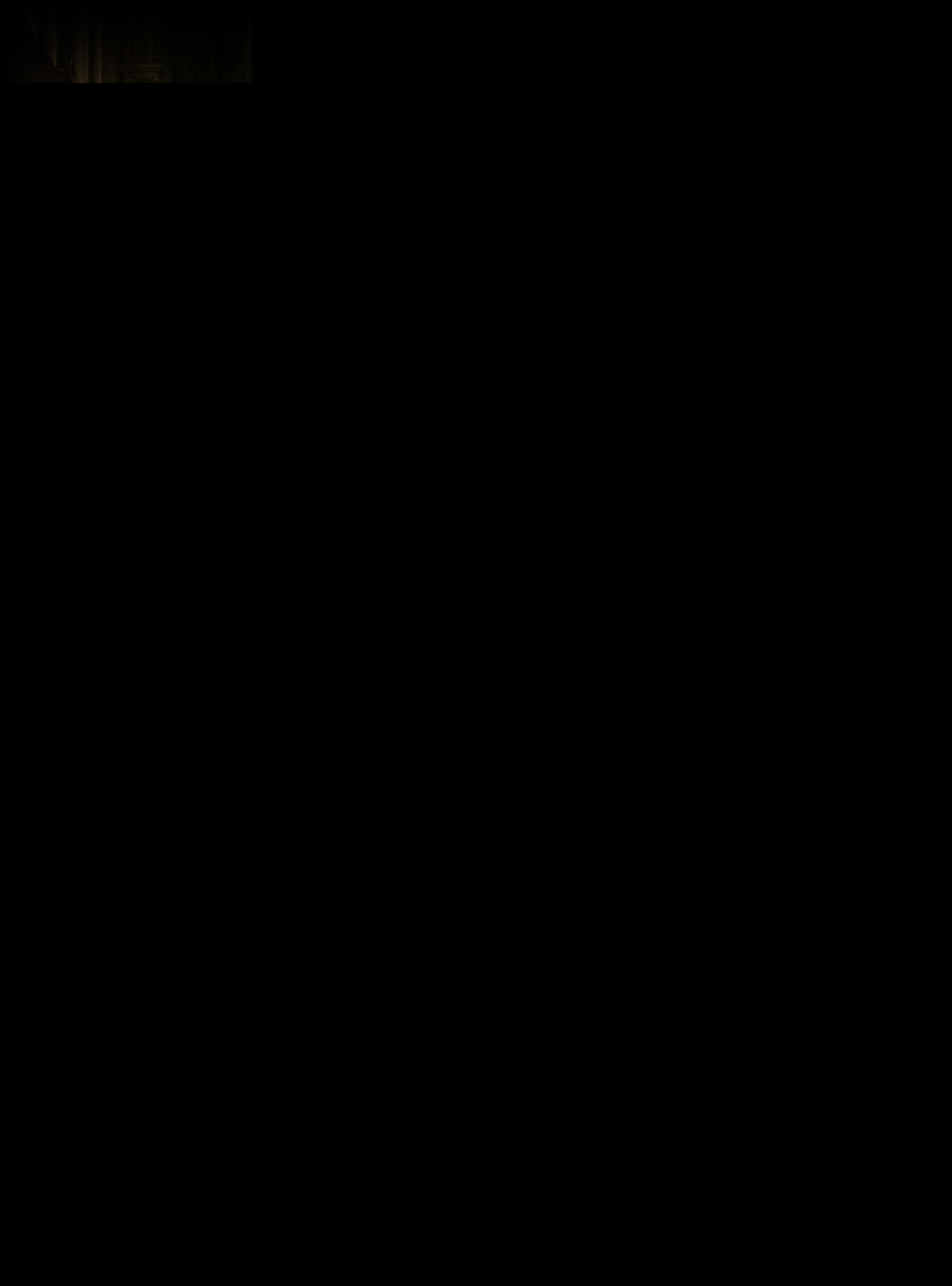 An expansive, near-pitch-black void with a shadowy photographic glimpse at the very top edge, feeling secretive and solemn.