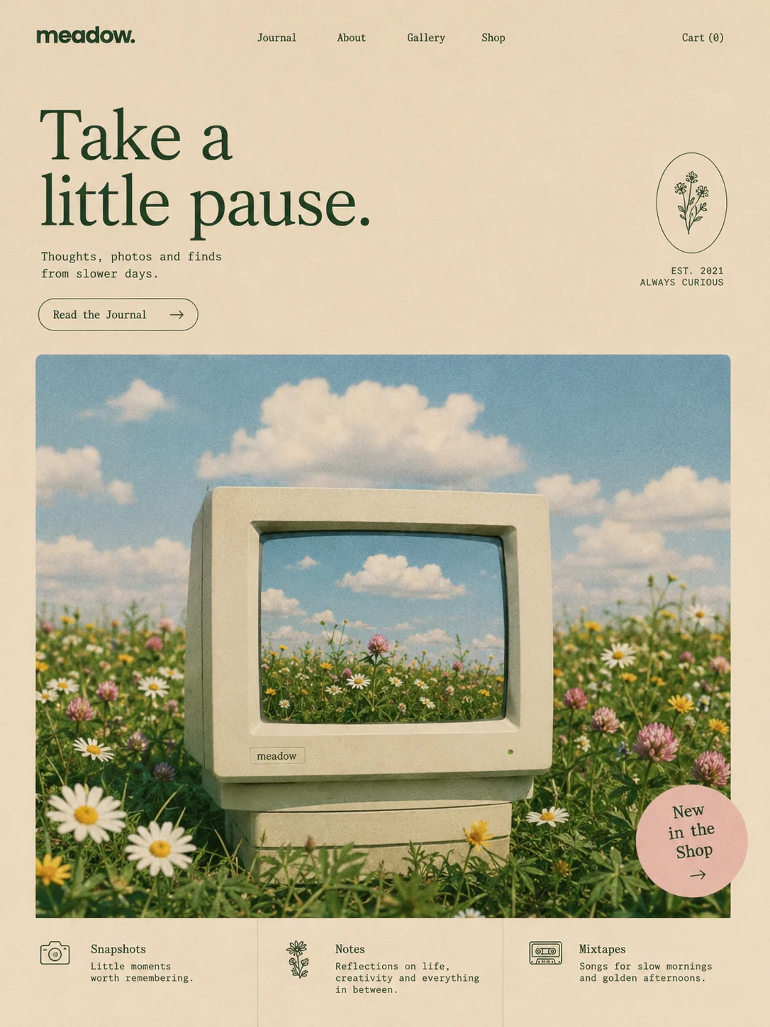nostalgic, as seen on