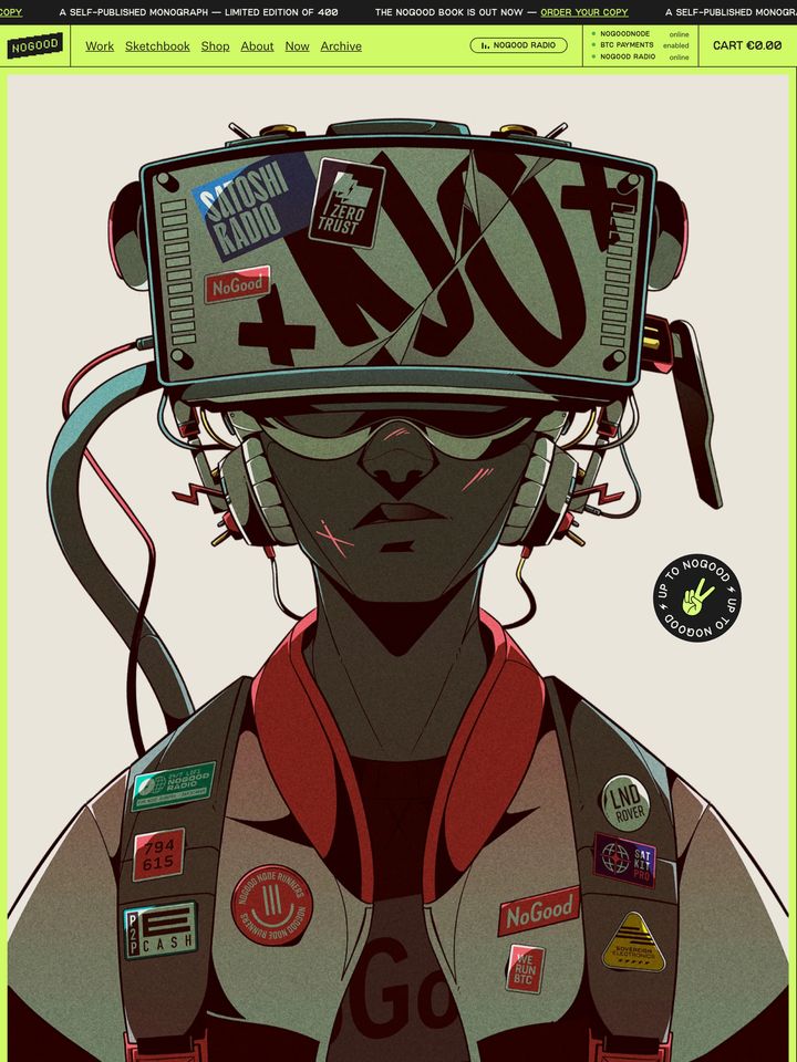 nogood-studio homepage