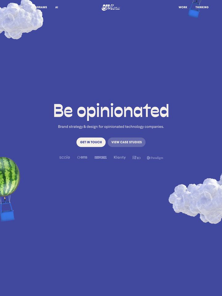 off-menu-com homepage