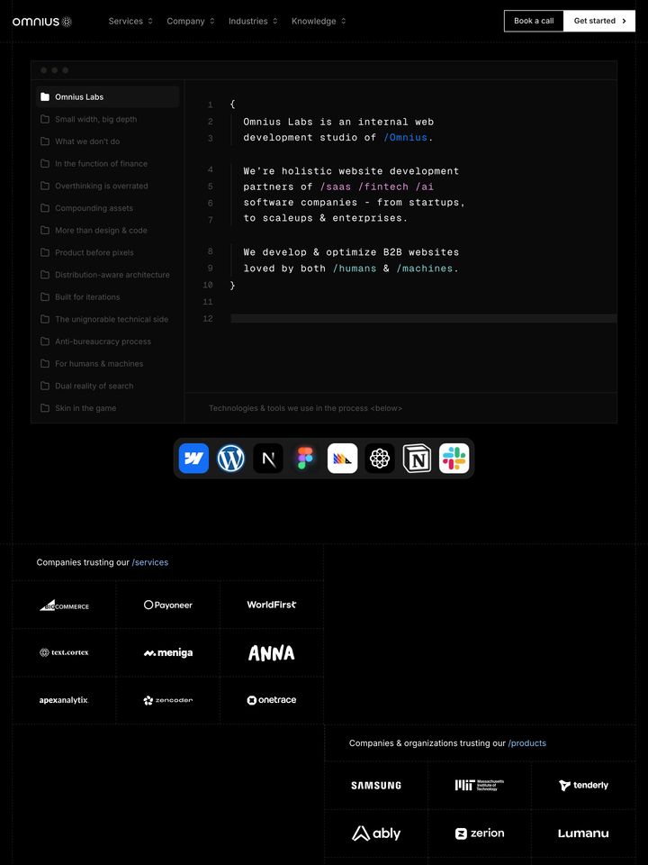 Omnius homepage