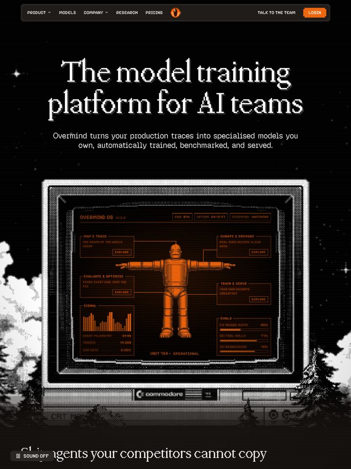 Overmind homepage