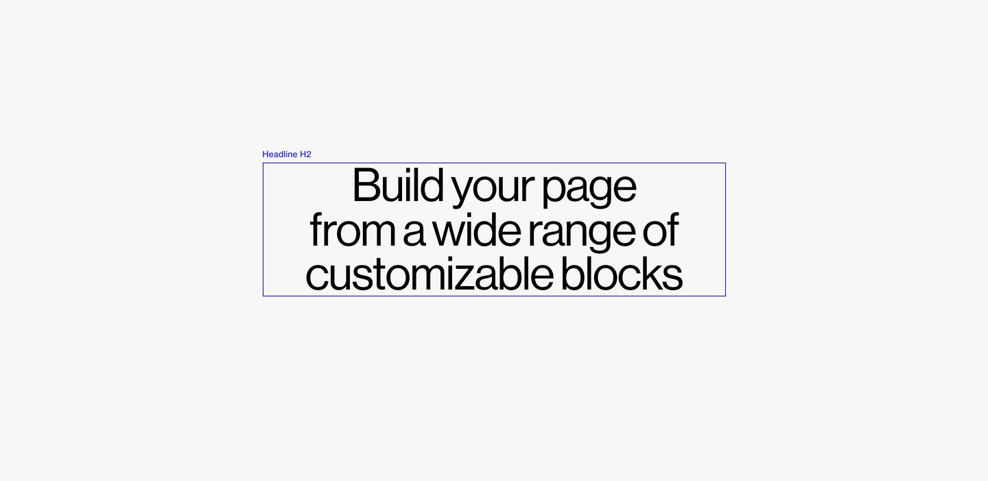 Stark blueprint-like wireframe layout framing large centered Swiss grotesque typography with visible structural bounding lines.