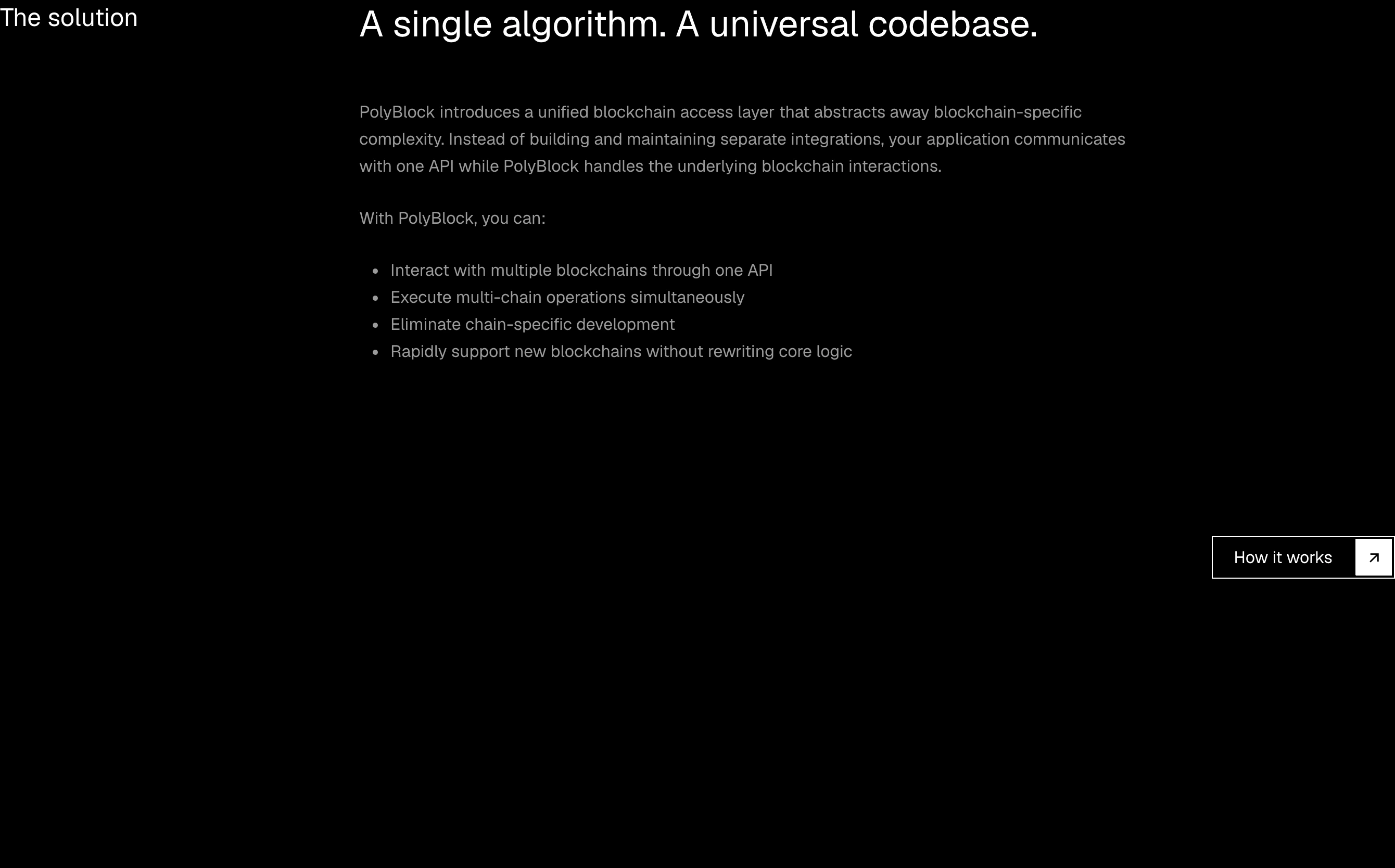 Austere, pitch-black technical explanation layout relying entirely on disciplined typography and vast negative space.