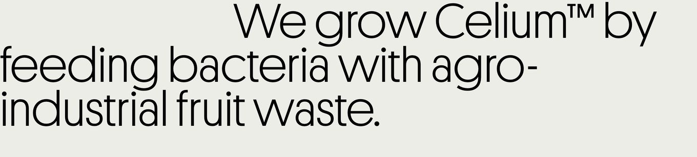 A stark typographic statement rendered in an ultra-light geometric grotesk with asymmetric line indentations on a warm neutral background.